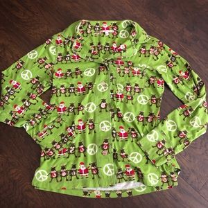 Scanty Christmas Pajama Top L